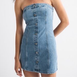 Abercrombie and fitch denim mini dress